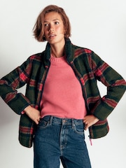Boden Green/Red Alnwick Borg Jacket - Image 1 of 6