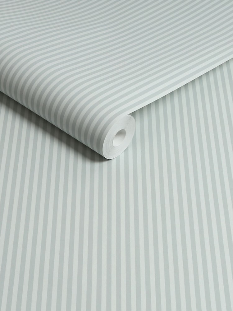 Sage Green Calm Stripe A4 Wallpaper Sample - Image 5 of 5