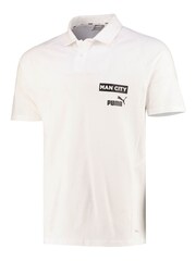 Puma White Manchester City Casuals Polo Shirt - Image 2 of 3