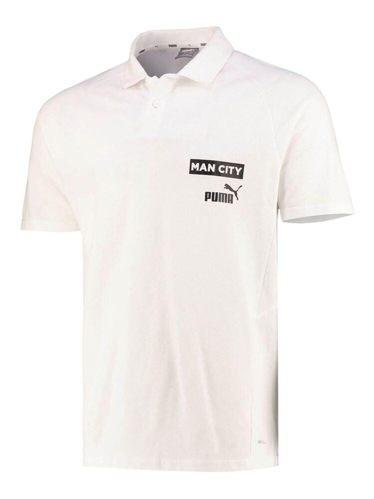 Puma White Manchester City Casuals Polo Shirt - Image 2 of 3