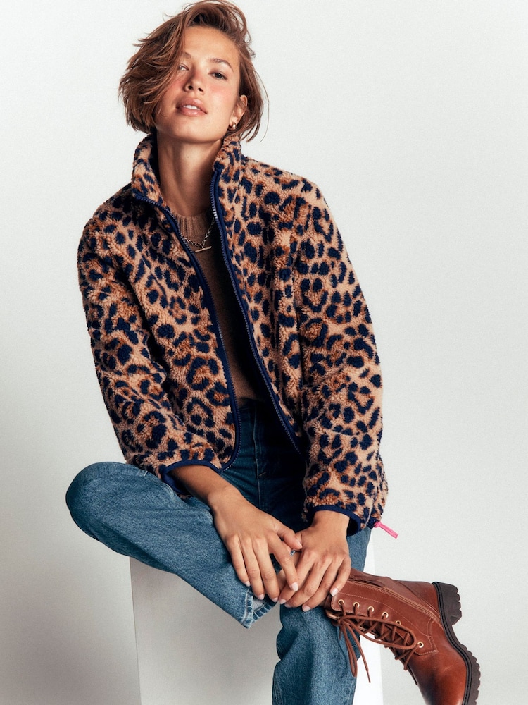 Boden Brown Alnwick Borg Jacket - Image 1 of 5 Boden Brown Alnwick Borg Jacket - Image 1 of 5