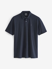 Blue Mix Regular Fit Short Sleeve Jersey Polo Shirts 3 Pack - Image 7 of 12