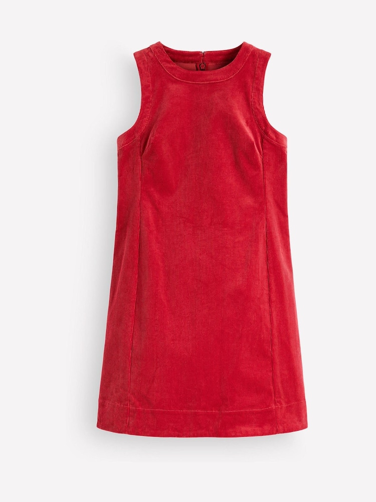 Boden Red Lou Cord Shift Dress - Image 6 of 6 Boden Red Lou Cord Shift Dress - Image 6 of 6