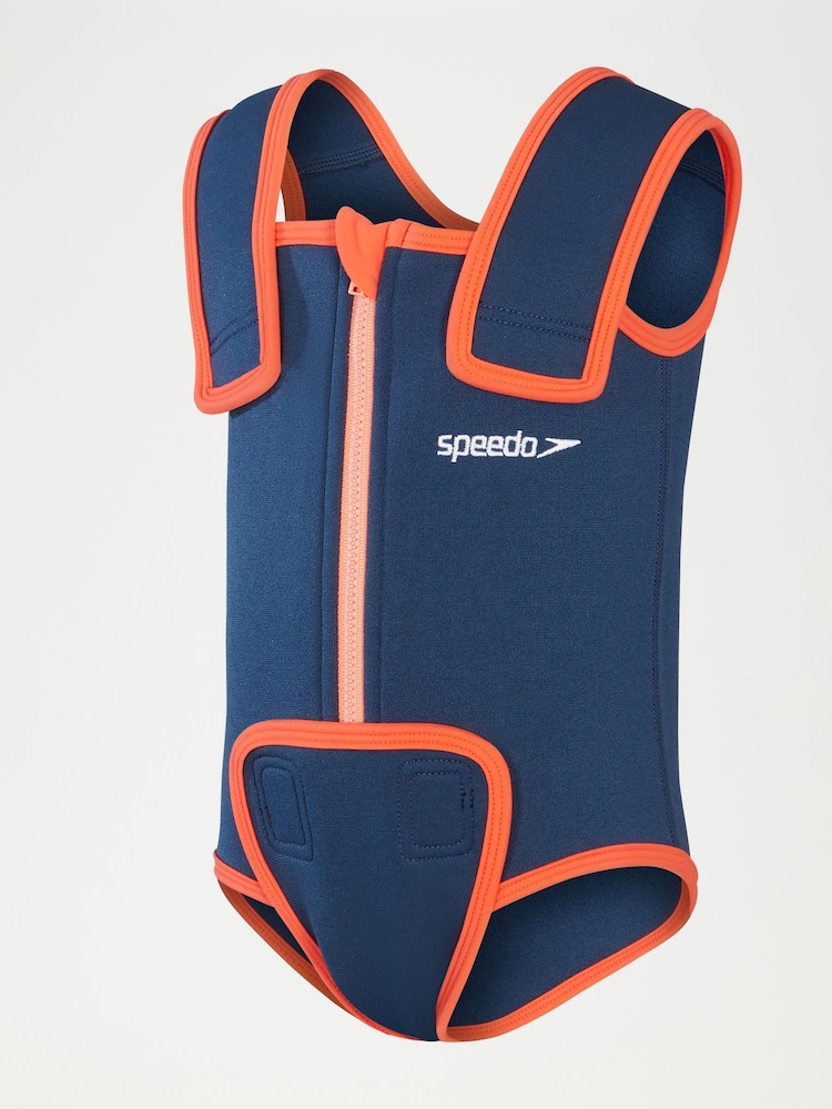 Speedo Blue Unisex Baby Learn To Swim Essential Wrap Swimsuit - Image 1 of 3