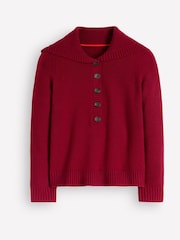 Boden Red Marta Merino Wool Sailor Top K1307 - Image 7 of 8