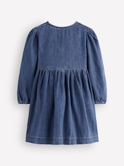 Boden Blue Noah Button-Through Bow Dress G5656 - Image 2 of 3