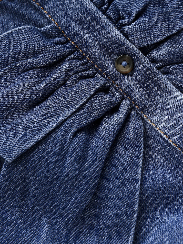 Boden Blue Noah Button-Through Bow Dress G5656 - Image 3 of 3 Boden Blue Noah Button-Through Bow Dress G5656 - Image 3 of 3