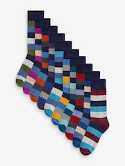 À rayures - Chaussettes confortables à semelle rembourrée - Image 1 of 12