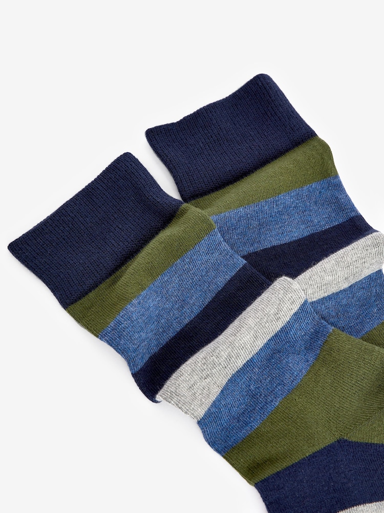 À rayures - Chaussettes confortables à semelle rembourrée - Image 12 of 12
