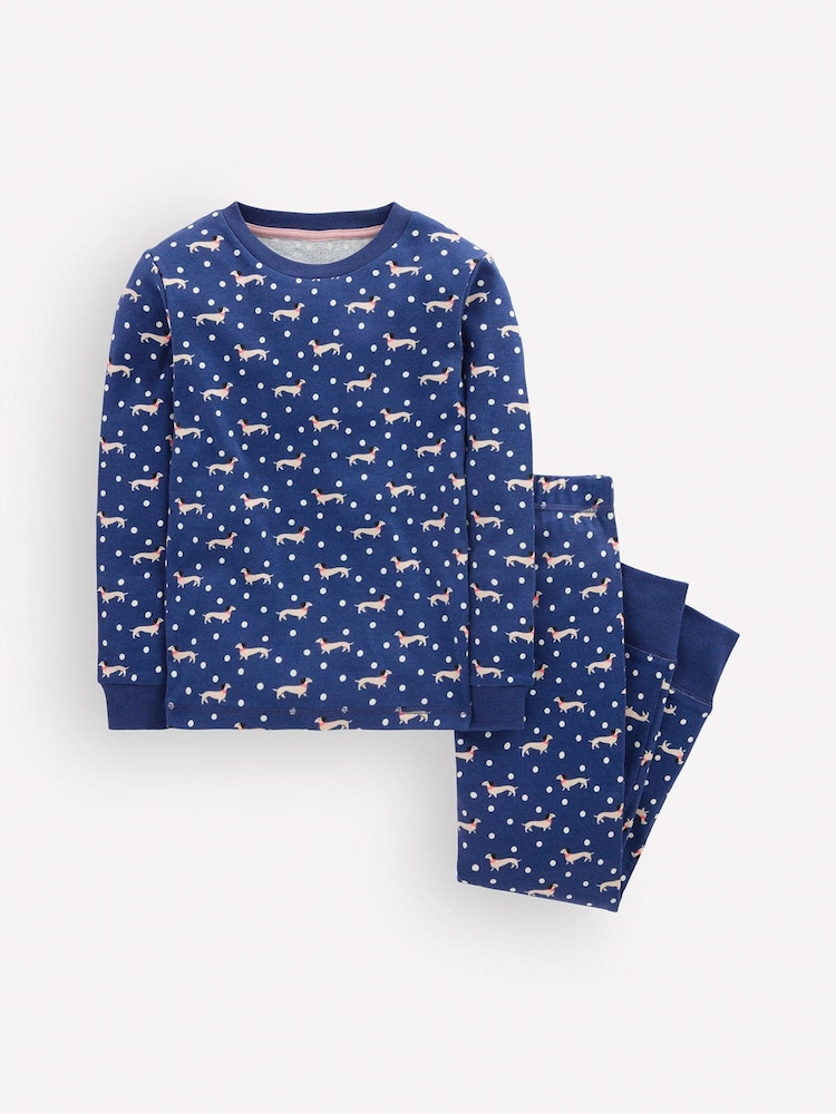 Boden Blue Snug Glow-In-The-Dark Pyjamas - Image 1 of 3 Boden Blue Snug Glow-In-The-Dark Pyjamas - Image 1 of 3