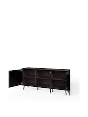 Frank Olsen Black Elevate Smart LED Sideboard - Image 8 of 11