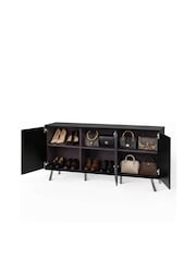 Frank Olsen Black Elevate Smart LED Sideboard - Image 9 of 11