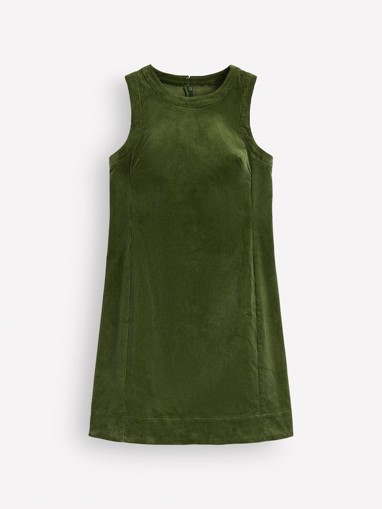 Boden Green Lou Cord Shift Dress - Image 6 of 6 Boden Green Lou Cord Shift Dress - Image 6 of 6