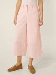 Monsoon Pink Drew High Waist Culottes - Image 1 of 5