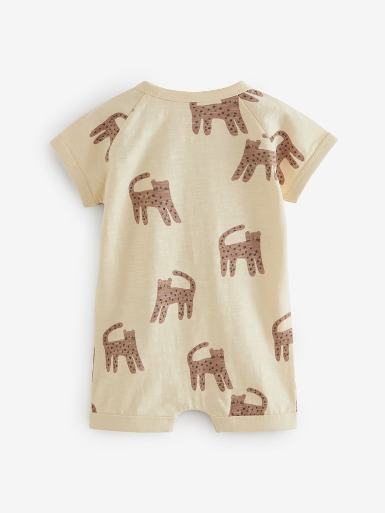 Monochrome Cheetah Baby Rompers 3 Pack (0mths-3yrs) - Image 2 of 4