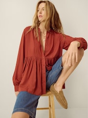 Monsoon Orange Sandy Relaxed Blouse - Image 1 of 5