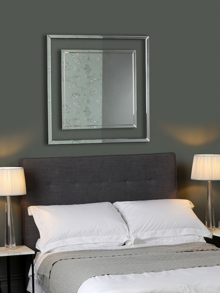 Laura Ashley Clear Evie Large Square Mirror - Image 1 of 2