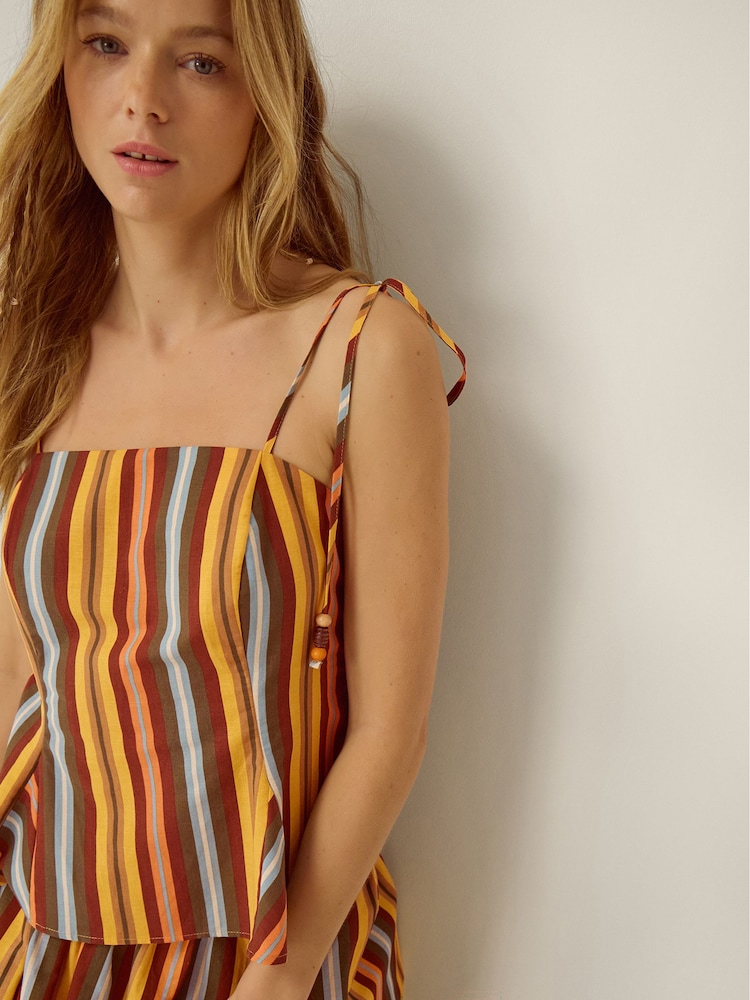Monsoon Sydney Randig Cami Top - Bild 2 av 5