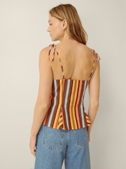 Monsoon Sydney Randig Cami Top - Bild 3 av 5