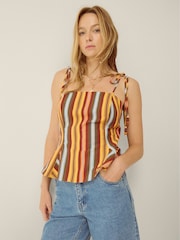 Monsoon Sydney Randig Cami Top - Bild 4 av 5