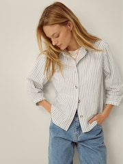 Monsoon White Gilly Stripe Shirt - Image 1 of 5