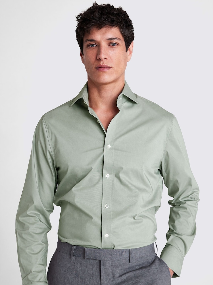 MOSS Green Tailored Stretch Shirt - Image 1 of 2