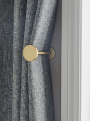 Gold Next Set of 2 Stud Curtain Holdbacks - Image 1 of 3