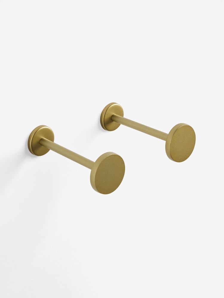 Gold Next Set of 2 Stud Curtain Holdbacks - Image 2 of 3