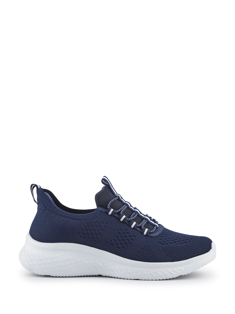 Azul - Zapatillas deportivas Pavers Corte ancho Easy Step In con cordones elásticos - Imagen 2 de 6 Azul - Zapatillas deportivas Pavers Corte ancho Easy Step In con cordones elásticos - Imagen 2 de 6