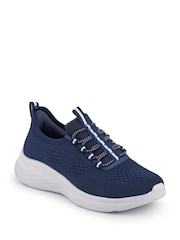 Azul - Zapatillas deportivas Pavers Corte ancho Easy Step In con cordones elásticos - Imagen 3 de 6