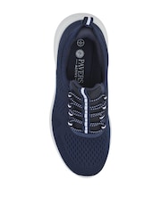 Azul - Zapatillas deportivas Pavers Corte ancho Easy Step In con cordones elásticos - Imagen 5 de 6