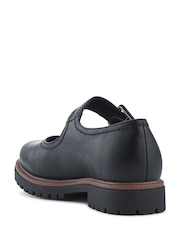 Pavers Plain Black Wide Fit Mary Jane Buckle Shoes with Chunky Sole - Image 3 of 5