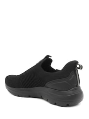 Pavers Black Extra Wide Easy Step In Trainers - Image 3 of 6