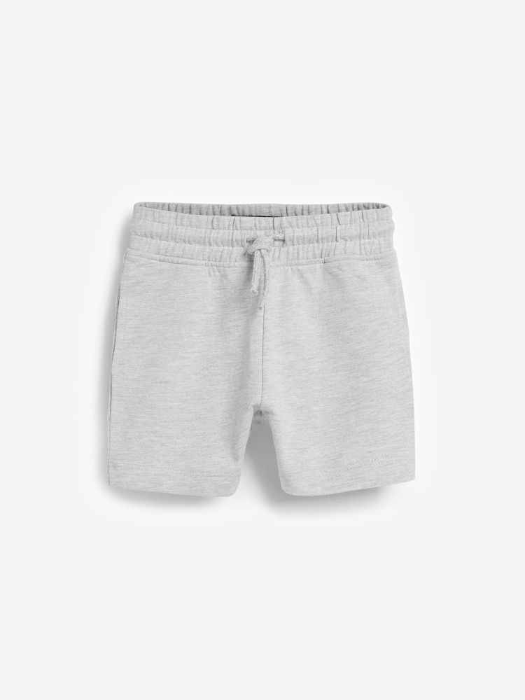 Stone/Charcoal/Grey Jersey Shorts 3 Pack (3mths-7yrs) - Image 4 of 6