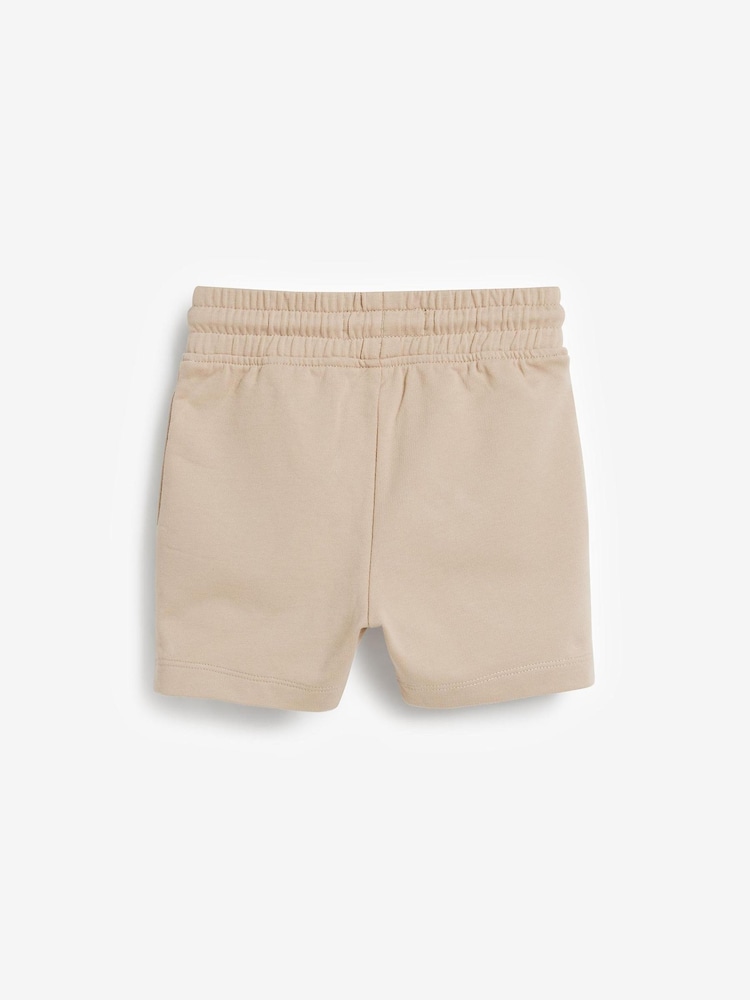 Stone/Charcoal/Grey Jersey Shorts 3 Pack (3mths-7yrs) - Image 5 of 6