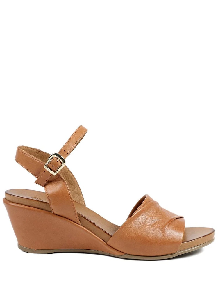 Pavers Brown Adjustable Buckle Wedges - Image 1 of 5