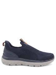 Pavers Blue Extra Wide Easy Step In Trainers - Image 4 of 6