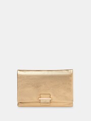 Whistles Gold Alicia Clutch - Image 1 of 4