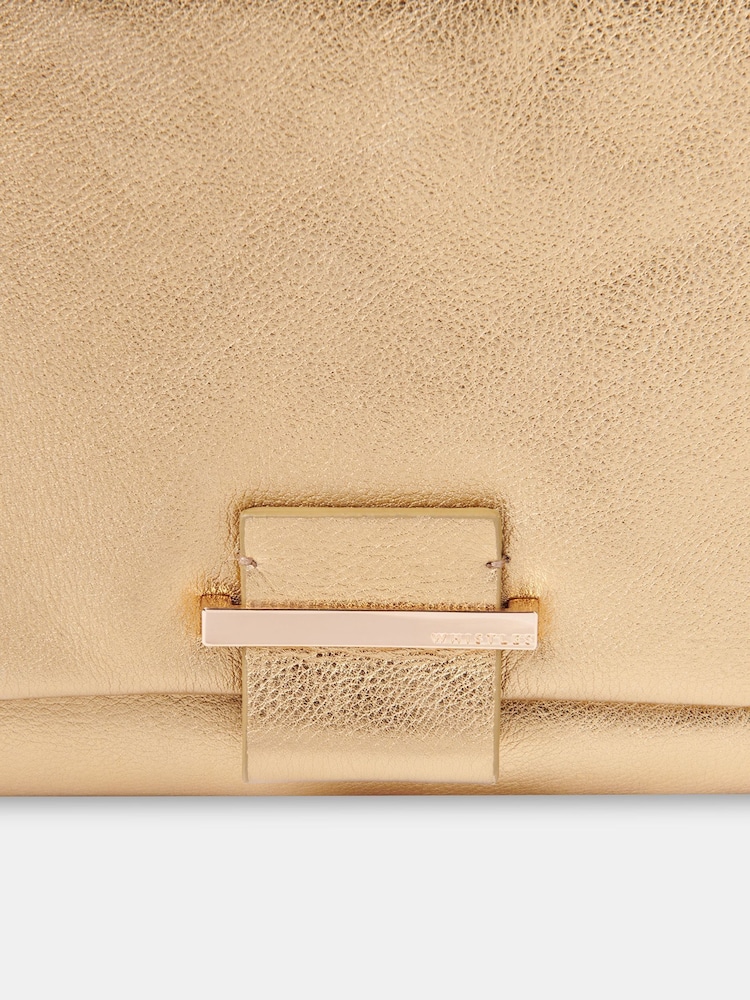 Whistles Gold Alicia Clutch - Image 4 of 4