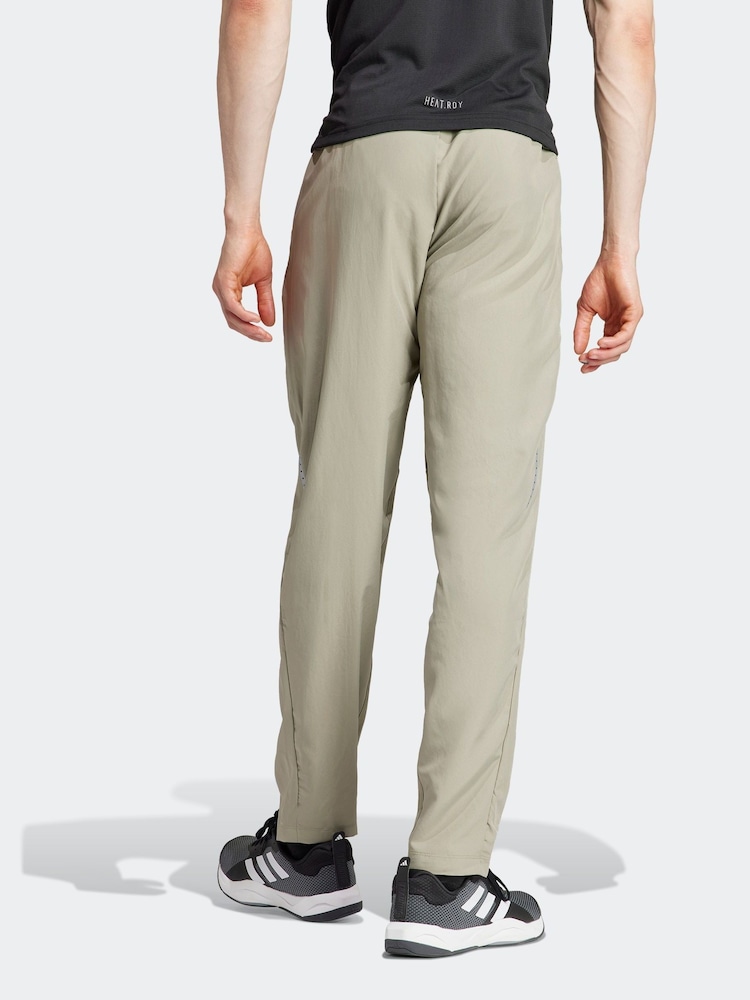 adidas Cream Train Essentials Seasonal Woven Training Joggers - Image 2 of 4
