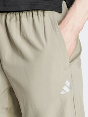 adidas Cream Train Essentials Seasonal Woven Training Joggers - Image 3 of 4