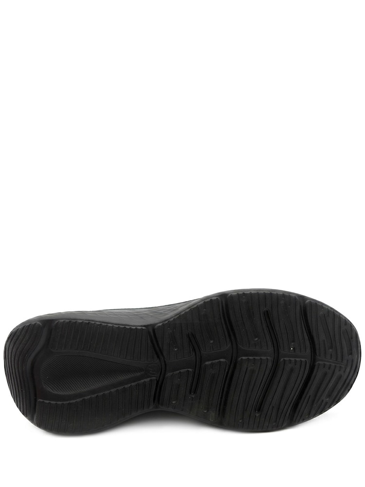 Pavers Black Wide Fit Memory Foam Easy Step In Trainers - Image 6 of 6