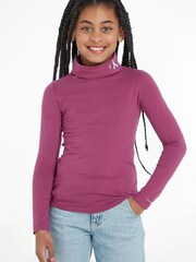 Calvin Klein Kids Pink Roll Neck Top - Image 1 of 2