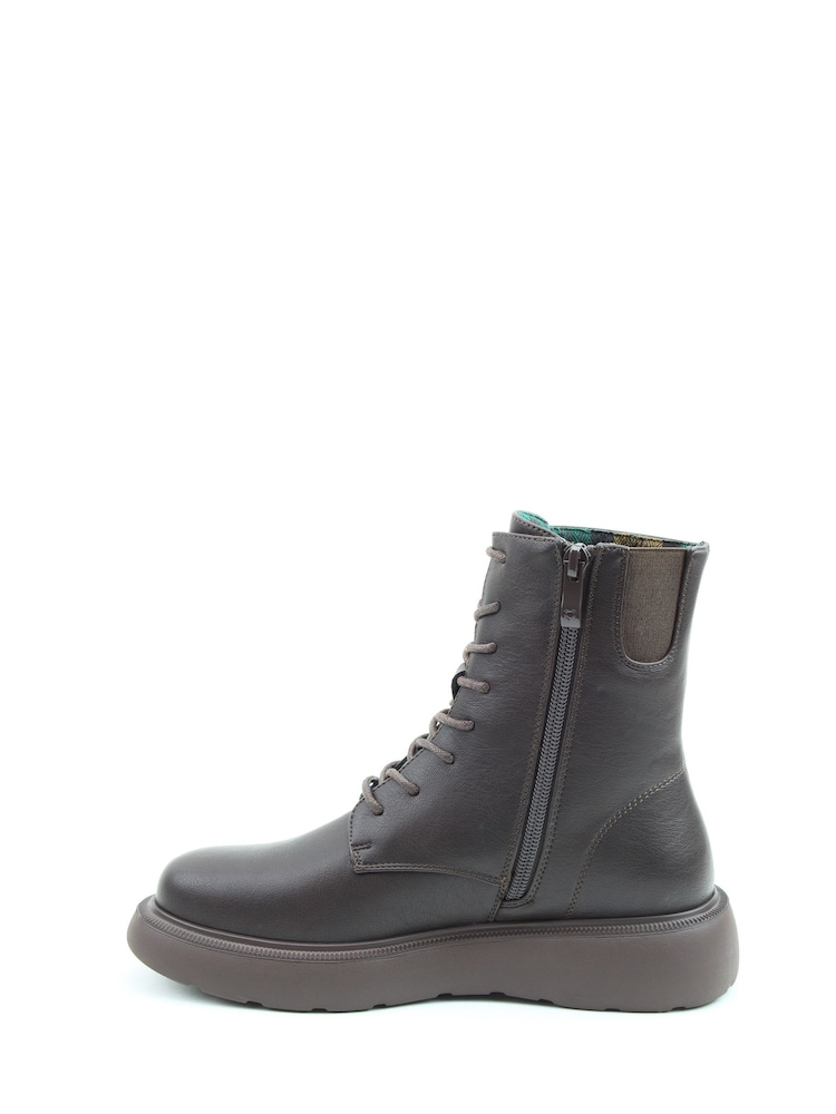 Heavenly Feet Brown Fern Ankle Boots - Image 2 of 6