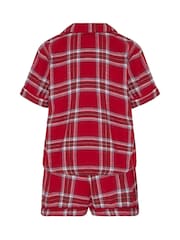 Hunkemoller Red Flannel Twill Short Pyjamas Set - Image 5 of 5