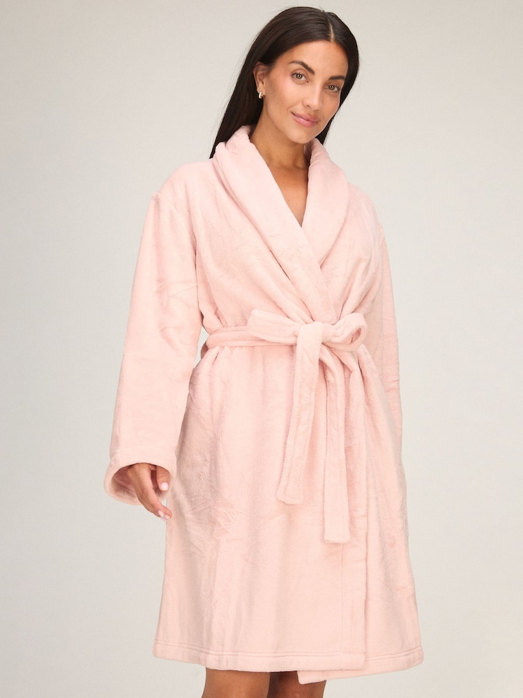 Rozā - Hunkemoller flīsa halāts - Attēls 1 no 5