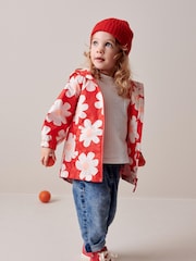 Red Shower Resistant Printed Cagoule (3mths-7yrs) - Image 1 of 11