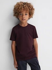 Burdeos - Camiseta con cuello redondo Bless de Reiss - Imagen 3 de 6