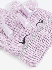 Lilac Purple 3D Dino Beanie Hat (3mths-6yrs) - Image 2 of 2