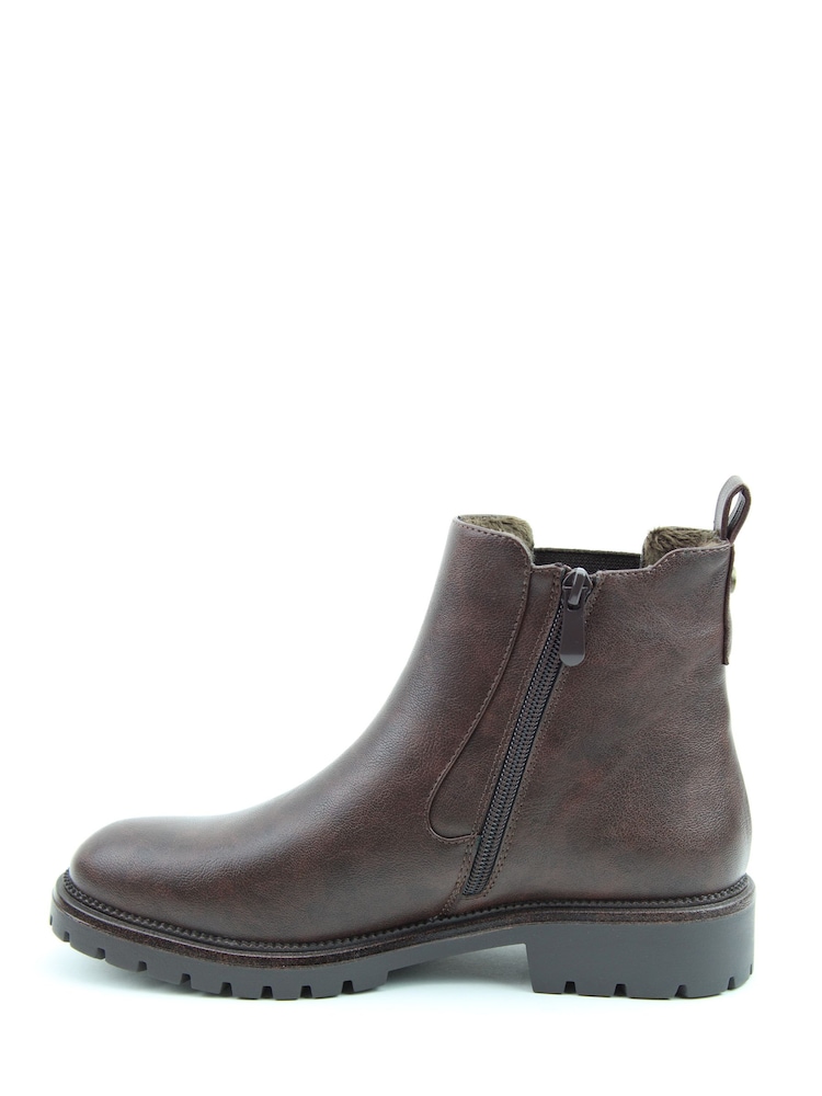 Heavenly Feet Brown Bally Ankle Boots - Image 2 of 6